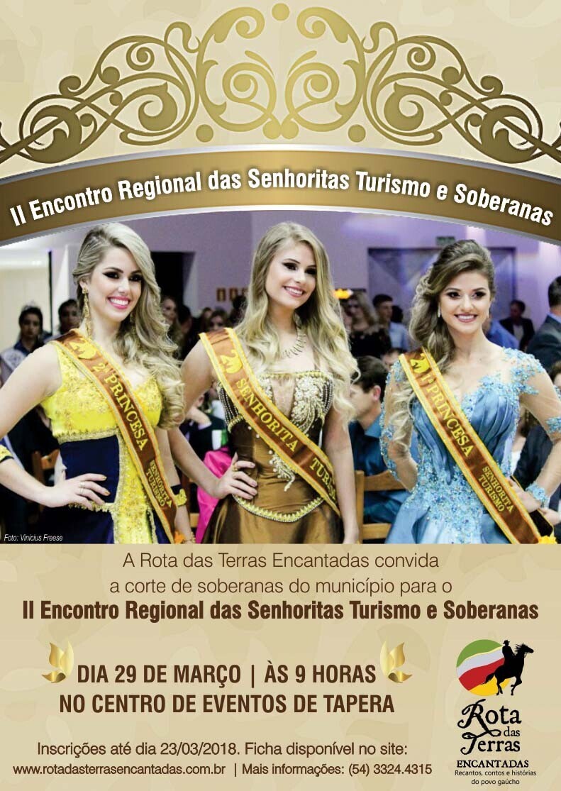 Vem aí o II Encontro Regional das Senhoritas Turismo e Soberanas