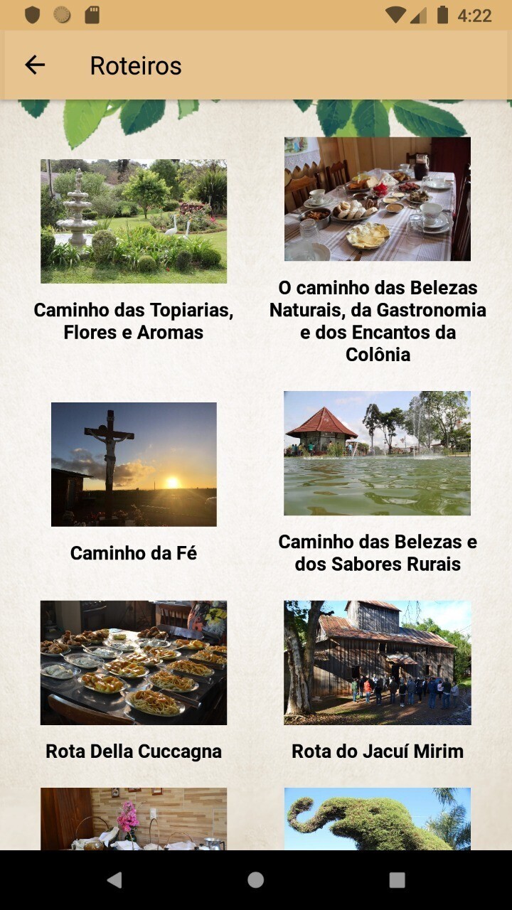 Turismo na palma da mão